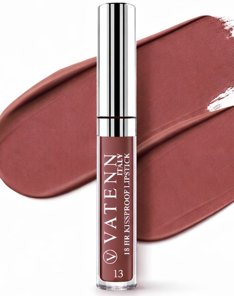 18 Hr Kissproof Lipstick 13 Matte liquid lipstick, Lead-Free ,No Dry Feel, Weightless Feel, Vinyl Ink Kissproof /Lip Lingerie Transfer-Proof, All Day Wear.